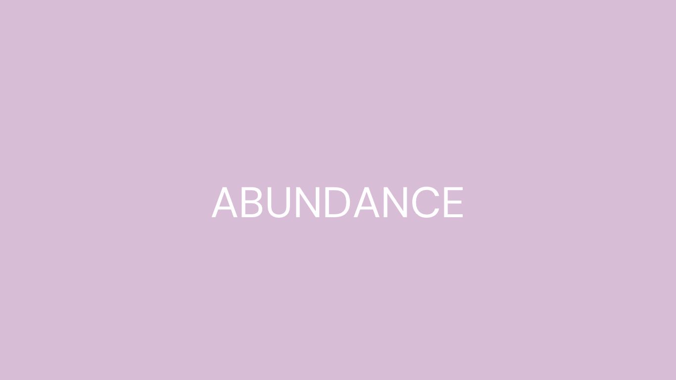 Abundance