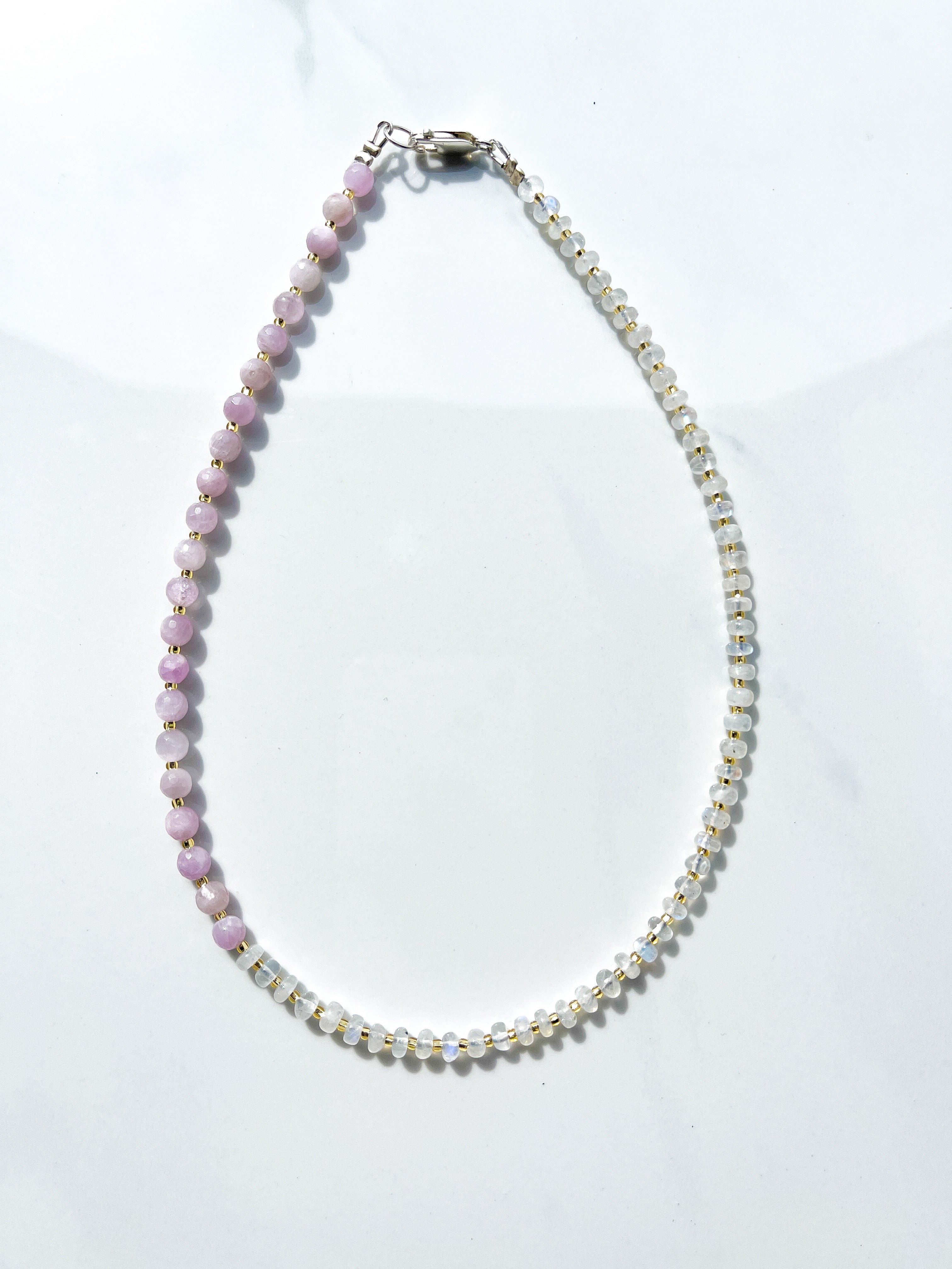 Kunzite and Moonstone Necklace