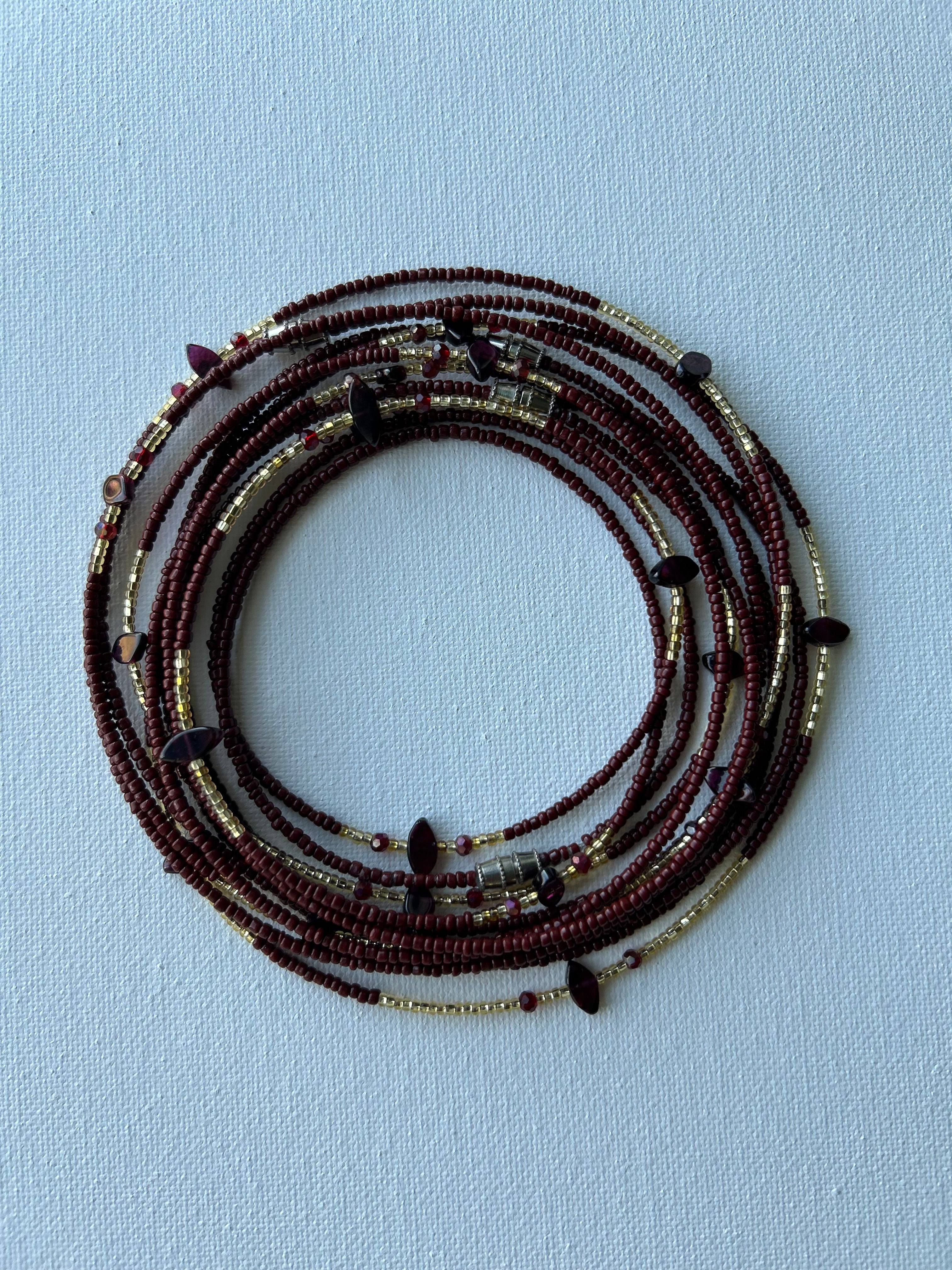 Red Garnet Waist Bead