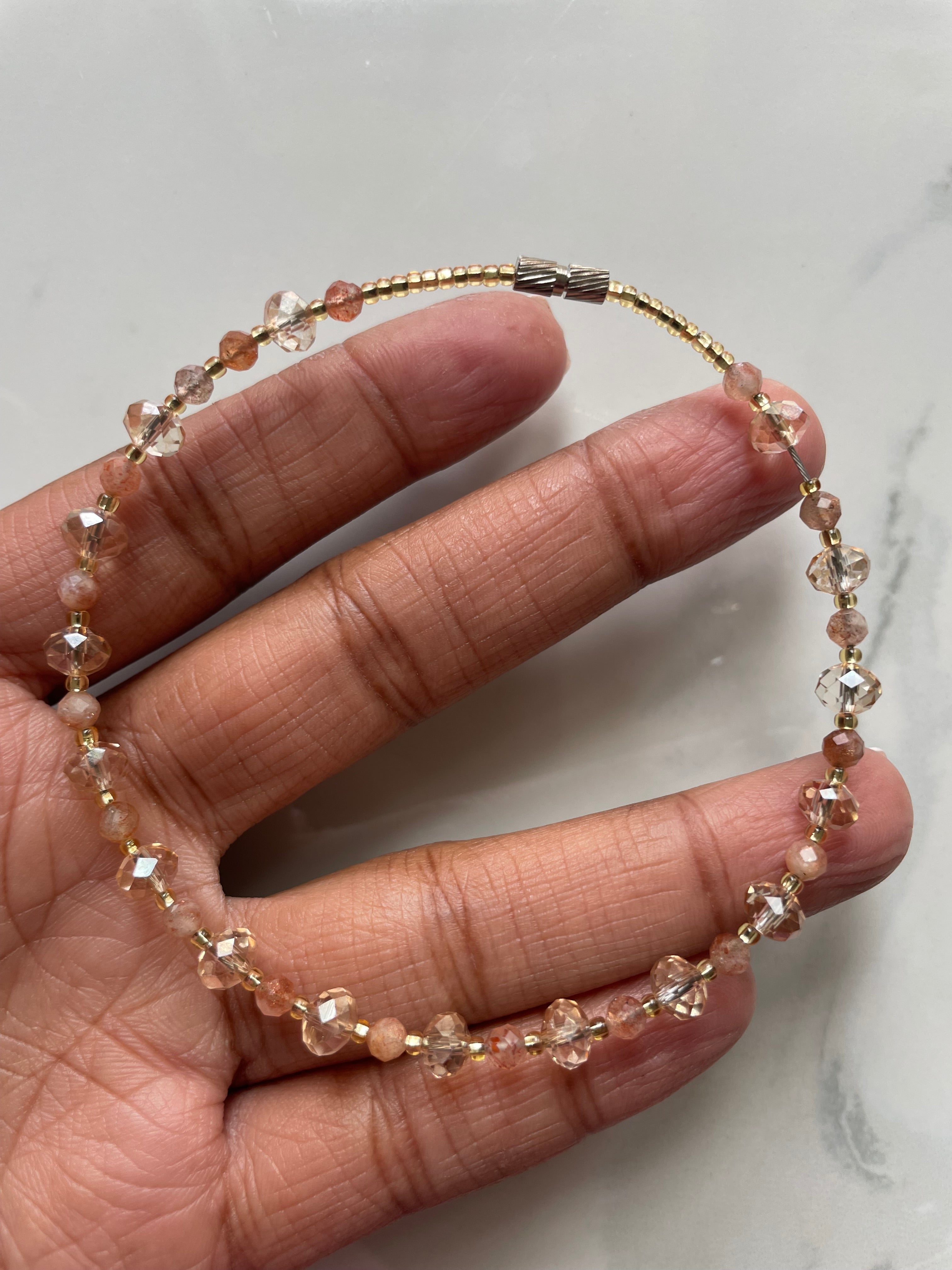 Sunstone Anklet