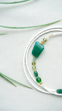 Aventurine and Green Onxy Waist Bead