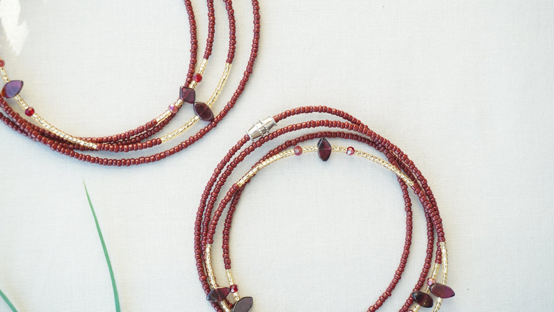 Red Garnet Waist Bead