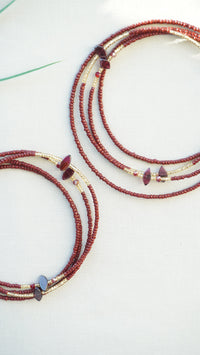 Red Garnet Waist Bead