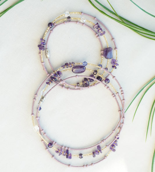 Amethyst Waist Bead