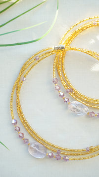 Pink Amethyst Waist Bead