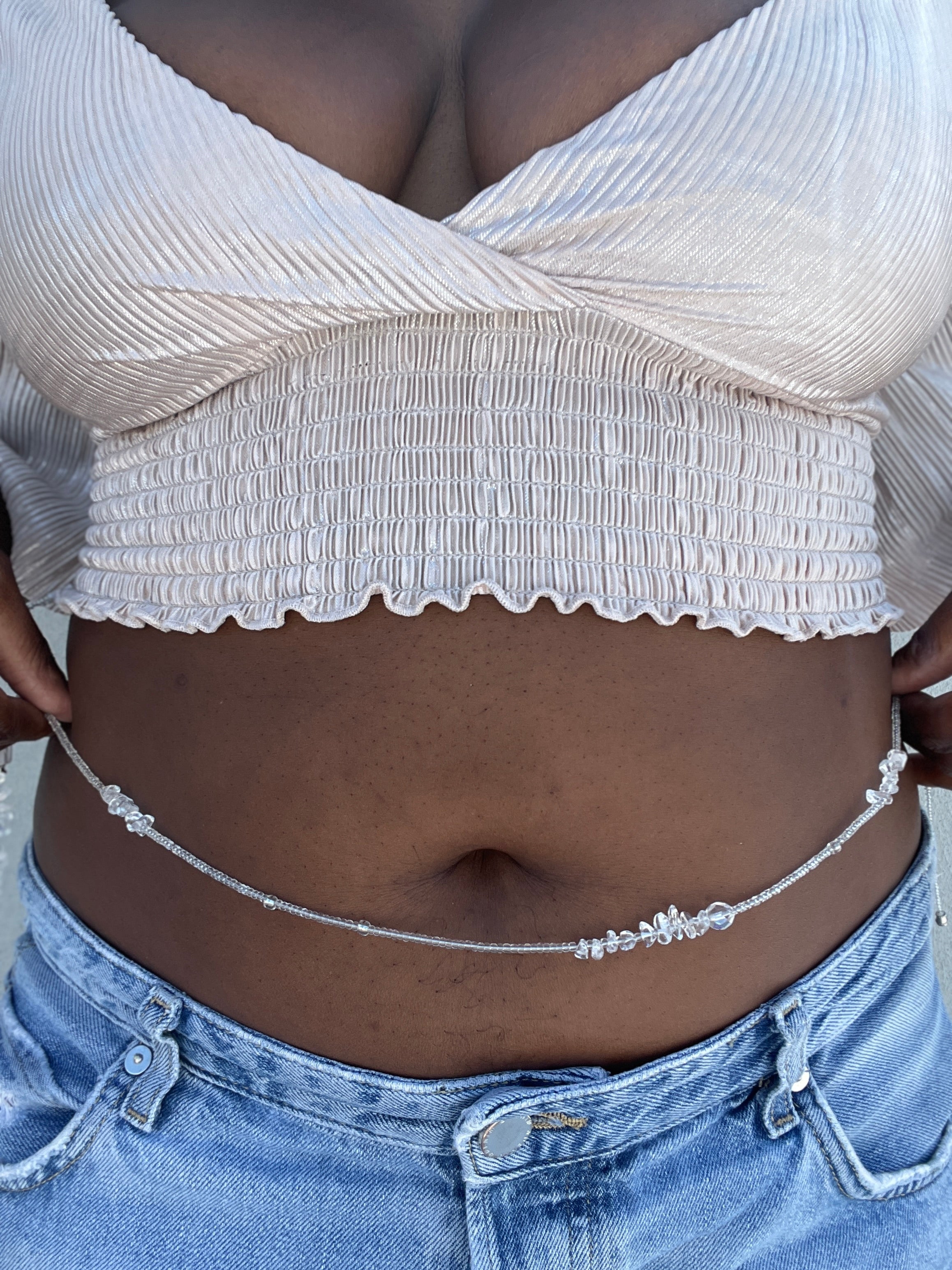 Clear Quartz Waist Bead