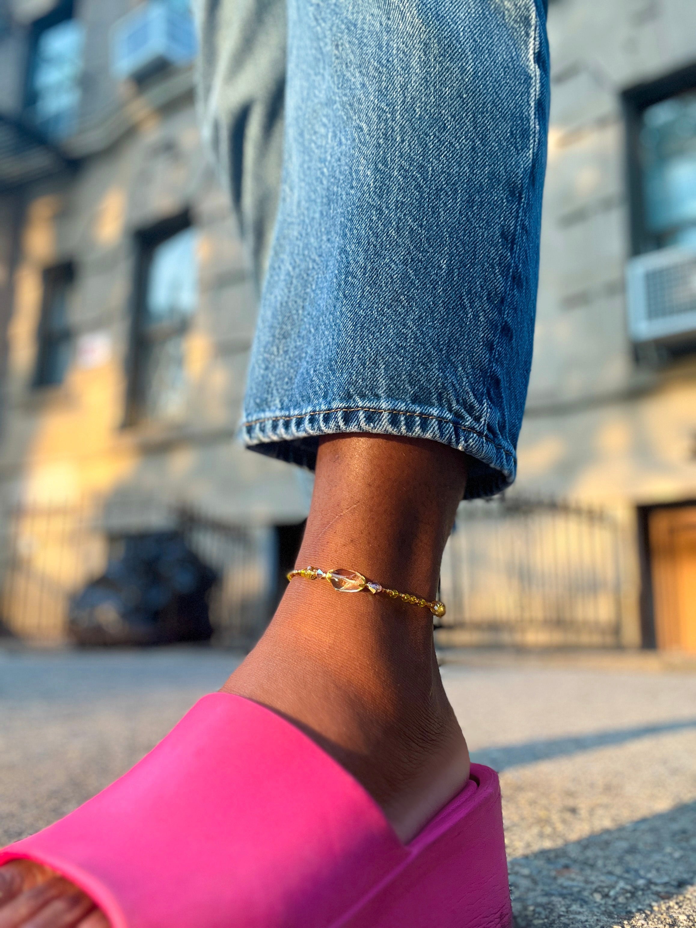 Citrine Anklet