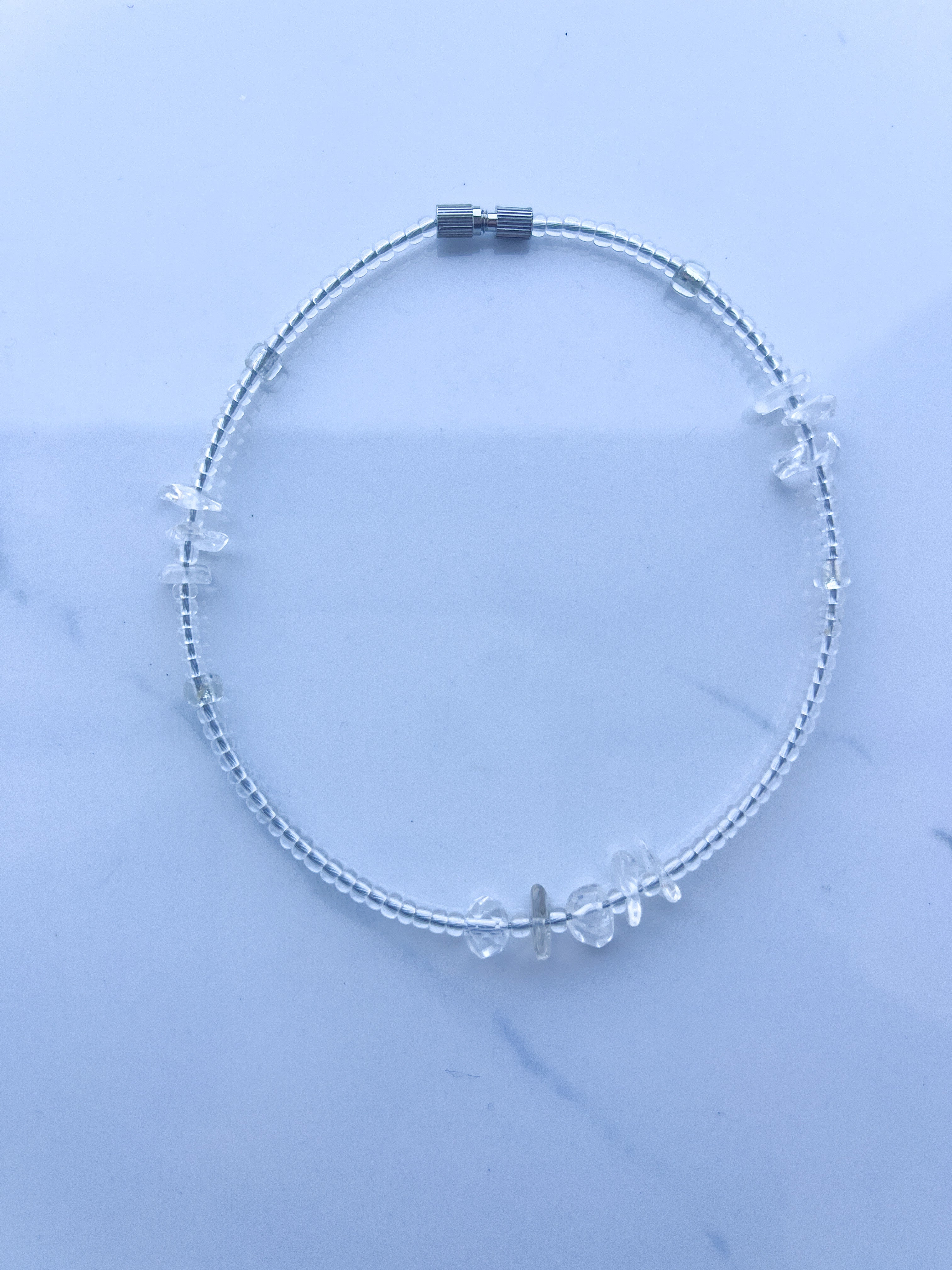 Clear Quartz Anklet