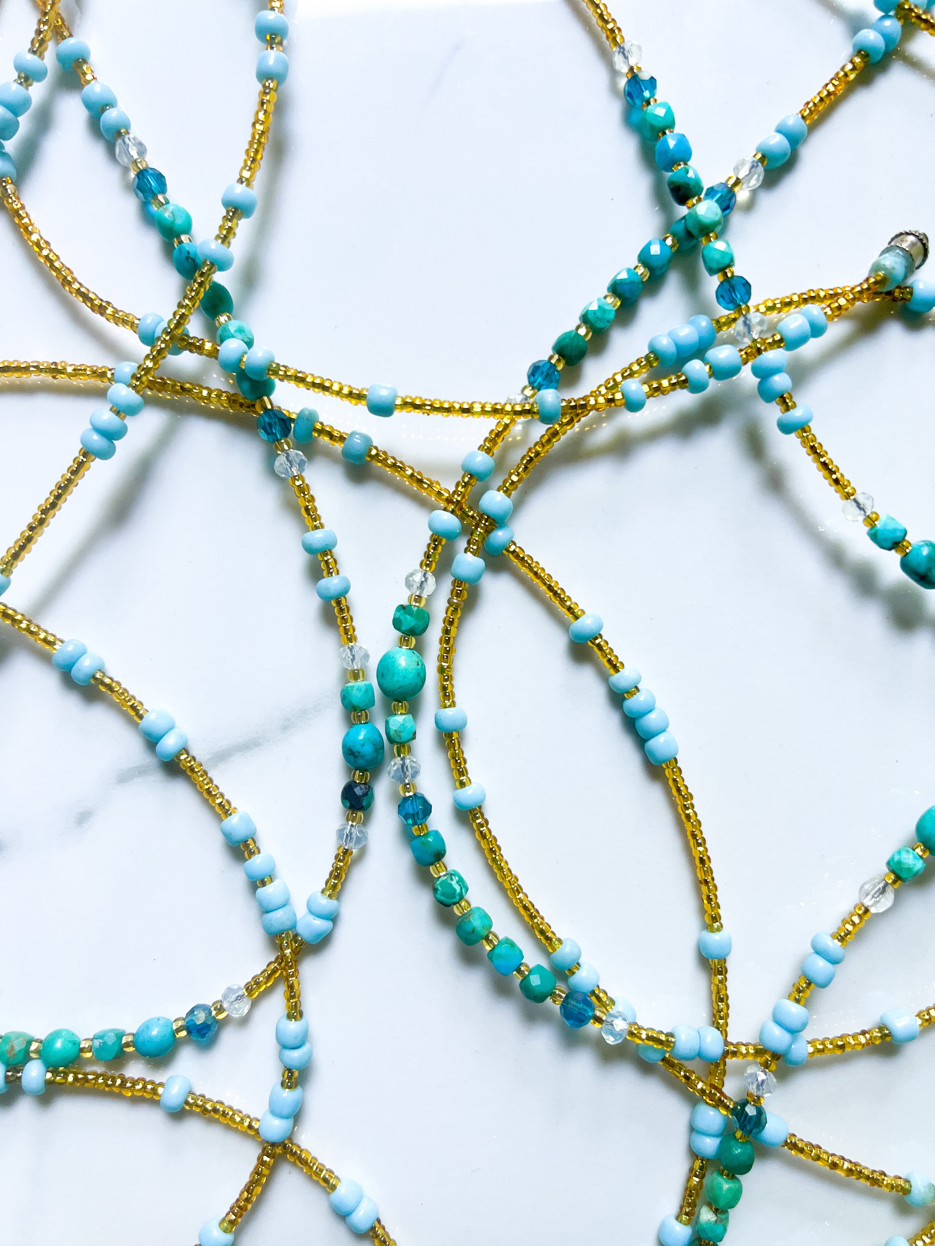 American Turquoise Waist Bead