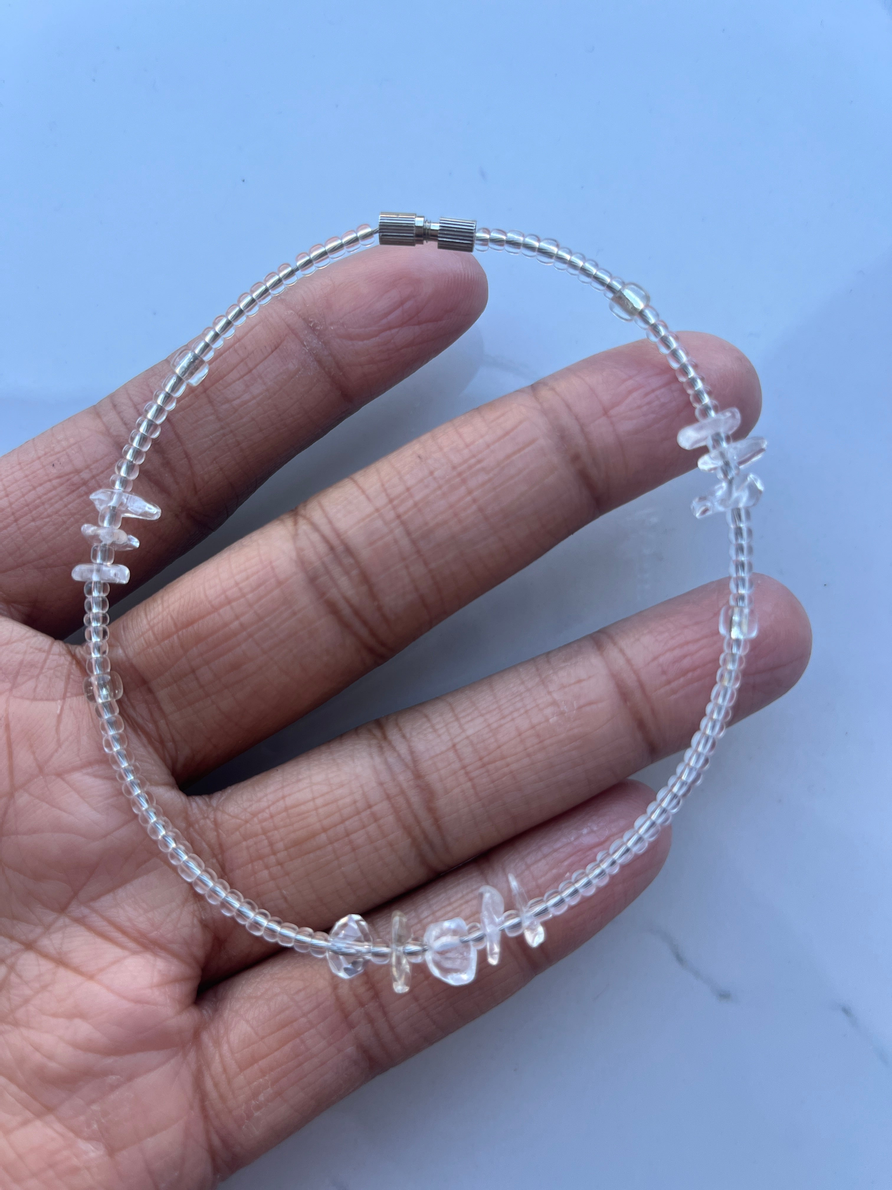 Clear Quartz Anklet